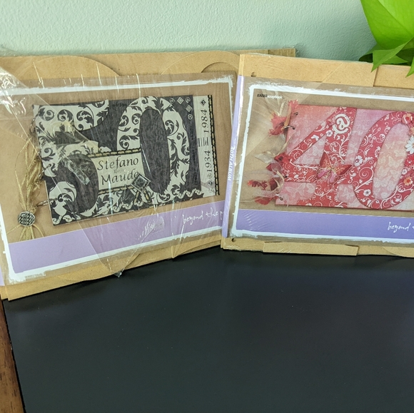 Hardboard Crafting Handmade Scrapbook/Guestbook Maker Pieces 30/40/50 Birthday - Picture 4 of 7